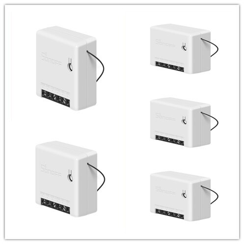 SONOFF Work With Alexa Google Home Mini Wifi Switch Relay Module DIY Two Way Smart Switch Automation Voice Remote Control Wifi: 5 pcs