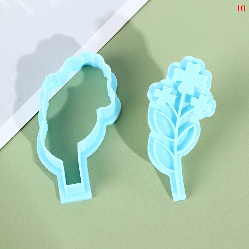 1 Piece Of Flower Plastic Decorative Biscuit Mould Diy Kitchen Cake Decoration Tool Cookie Stamp Mold Kitchen Tool: 10