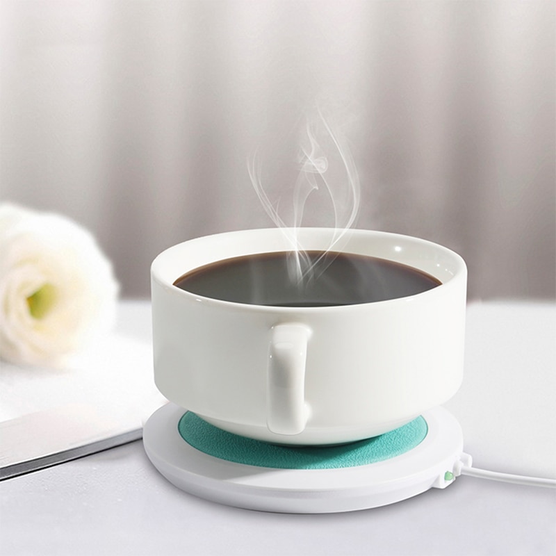Almohadilla calefactora USB para tazas calientes dispositivo de calefacción, calentador de té, café de oficina, mesa de esterilla, posavasos eléctrico resistente al calor