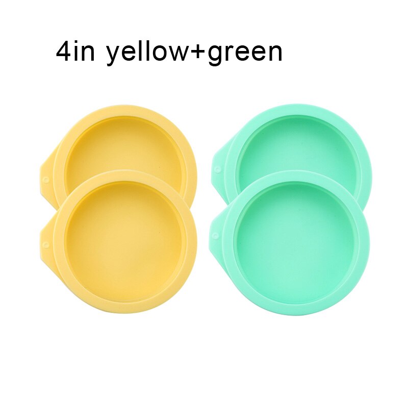 4/6/8Inch Siliconen Bakvorm Gelaagde Cakevorm Food Grade Siliconen Muffinvorm Cake Mousse Gereedschap keuken Cookie Bakvorm: 4in GY