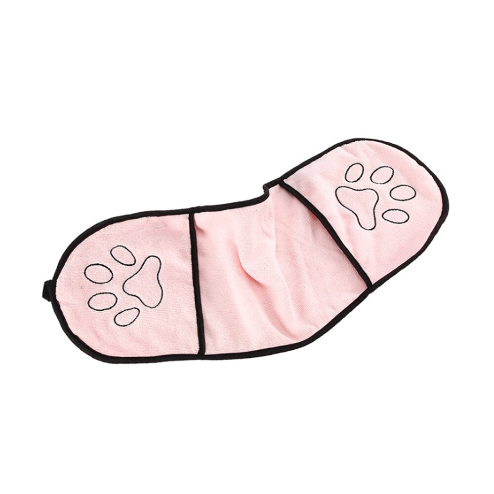 Super Absorberende Huisdier honden handdoek Microfiber Hond Badhanddoek Huisdier Drogen Handdoek Deken Met Pocket Voor Kleine Medium Grote Honden perros: Pink