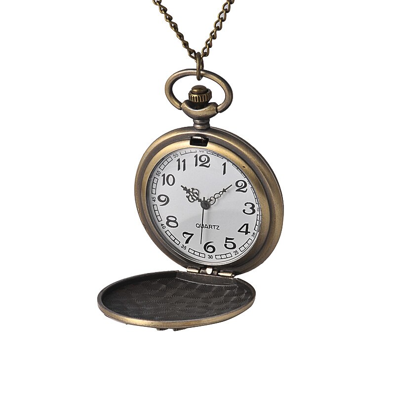 8980Retro style quartz pocket watch relief wall castle pattern parallelogram THE MARUDERSN MAP flip pocket watch