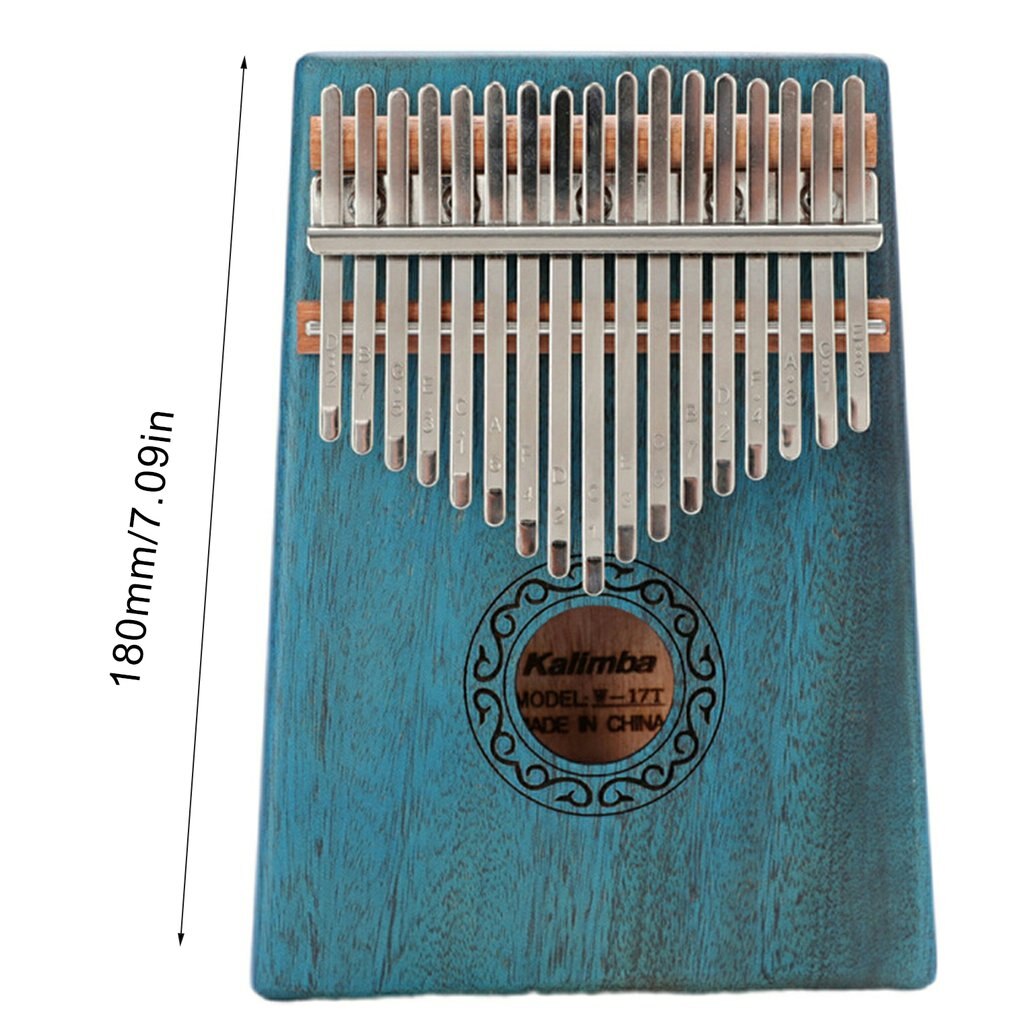 17 Keys Kalimba Thumb Piano Wood Mahogany Mbira Body Musical Instruments With Learning Book Kalimba Piano Best: 6