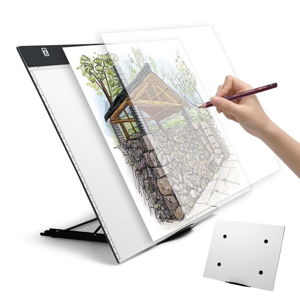 A3 Led Light Pad Tracing Light Box Met Draagtas, Stand, light-Up Tracing Pad Voor Kunstenaars Tekening Schetsen Animatie