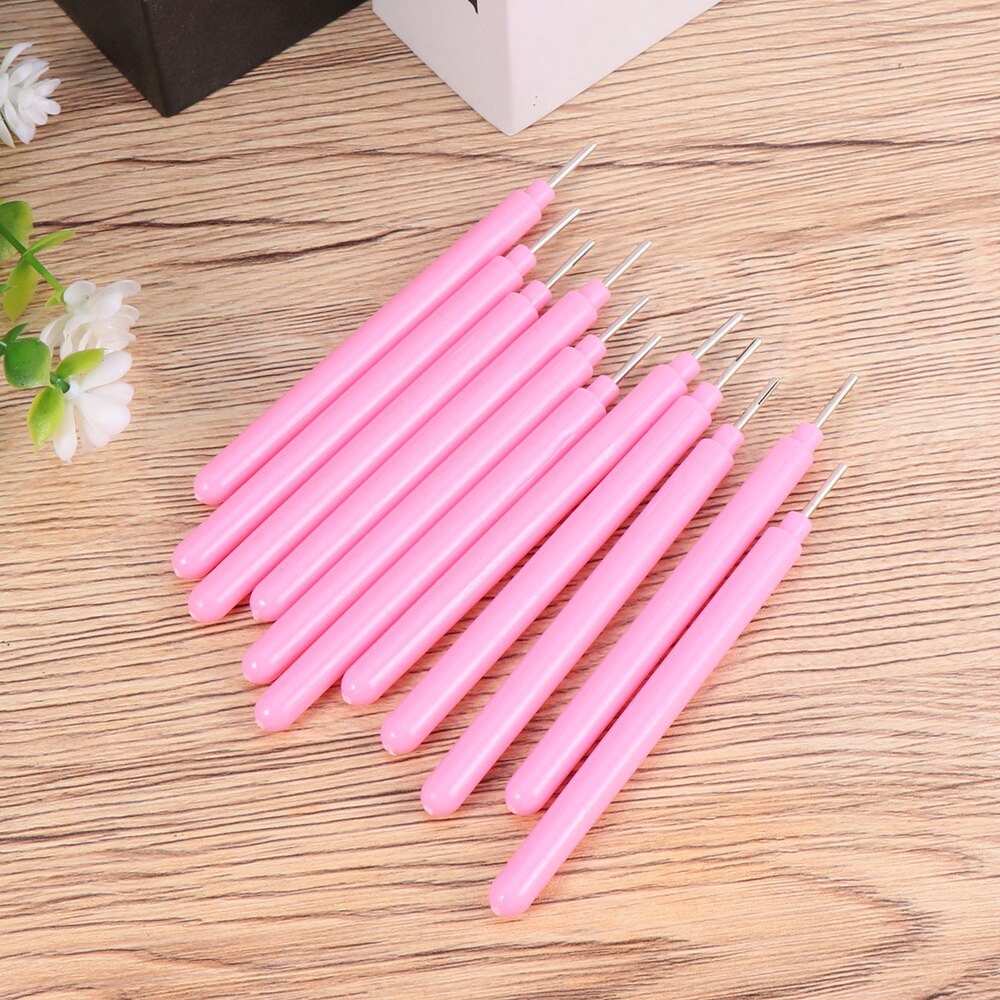 10pcs Tools Colorful Funny DIY Paper Quilling Tools Quilling Paper Ramified Pen Papercraft DIY Tool Pen Light Pink A50