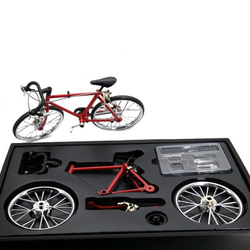 Bicycle Model Simulation DIY Alloy Mountain Road Bicycle Set Decoration Model DIY Model Toy Teaching Model