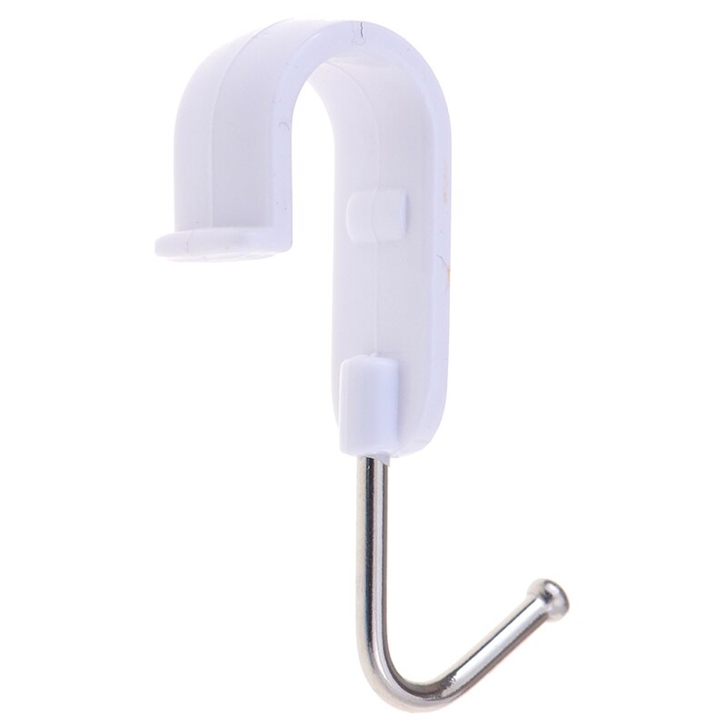 Organisateur de rangement blanc tourné | 7 pièces 360 degrés, acier inoxydable S cintre de cuisine, crochet multifonctionnel, salle de bains