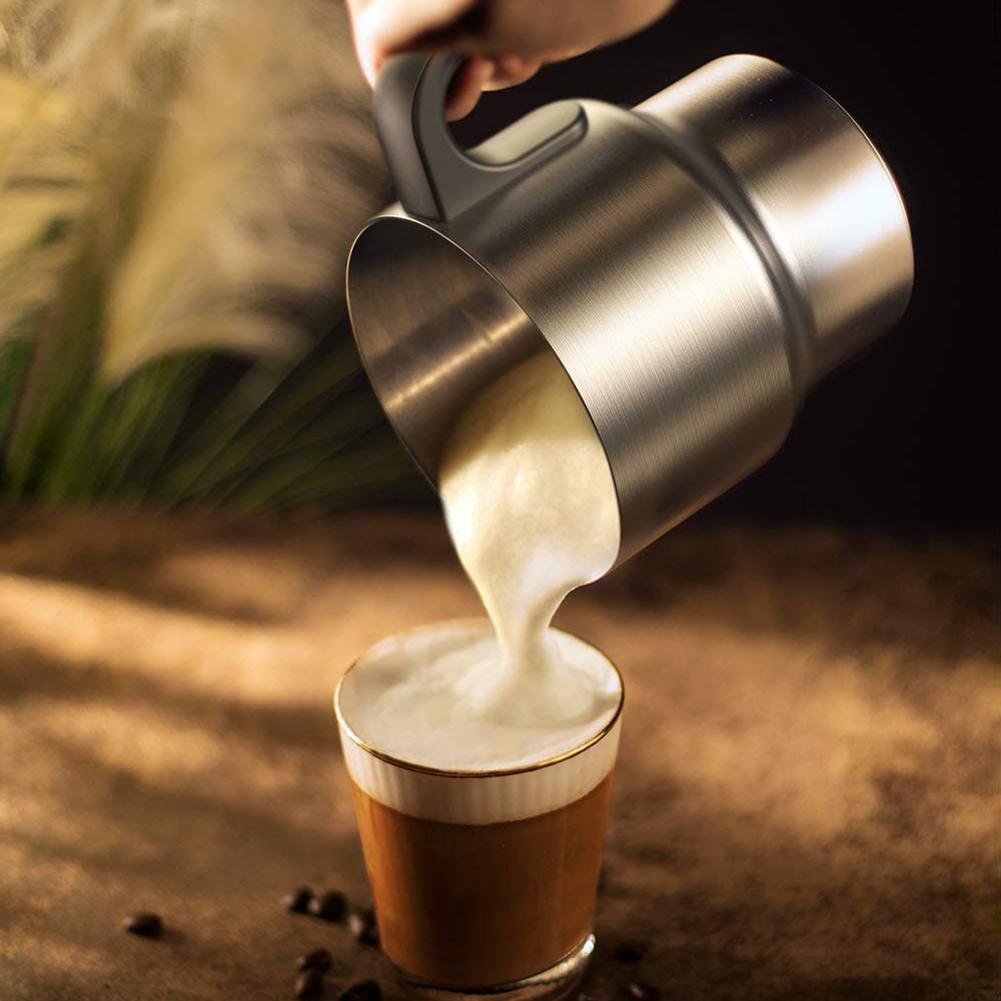 700ml Automatische Milchaufschäumer Milch Dampfer Elektrische Cappuccino Heißer/Kalten Kaffee Edelstahl Kaffee Edelstahl-düse Milch Schäumer Hersteller