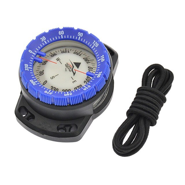 Scuba Diving Navigation Compass Underwater 50m Lightweight Portable Module Gauge Navigator Digital Scuba Waterproof 2022: Blue