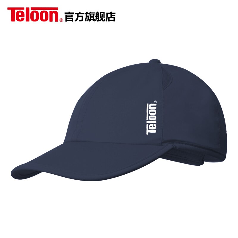 Teloon tennishue tynd type til mænd og kvinder parasol åndedræt soltæt sport toppede hætter  k028 spa: Blå