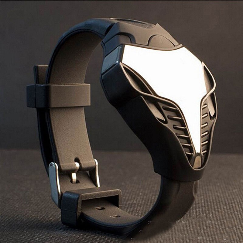 Sports Bracelet Digital Watch Rubber Strap LED Screen Clock Cobra Watch Wlectronic Watch