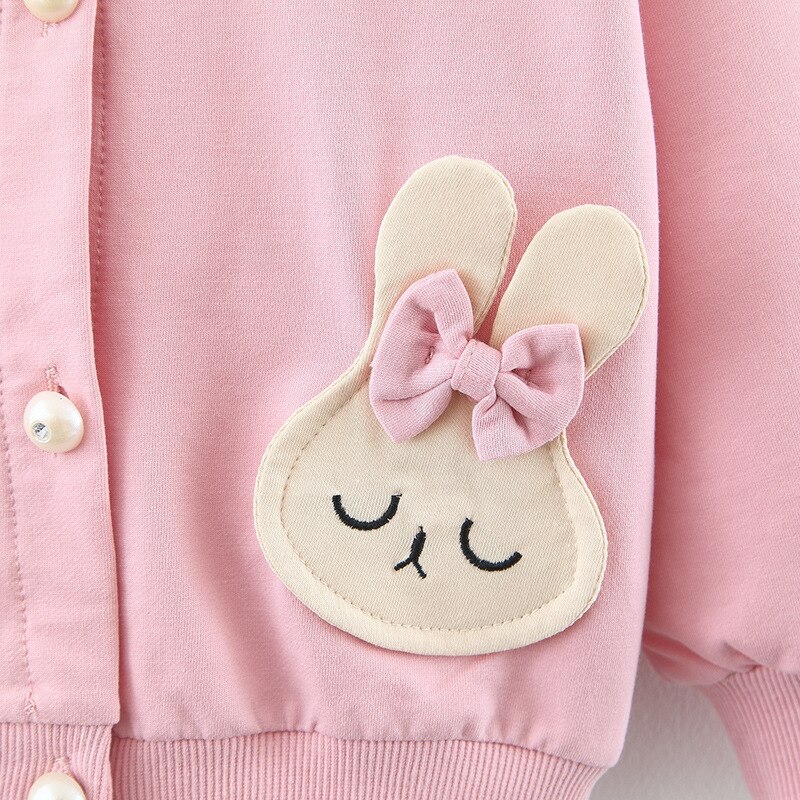 Baby Meisje Cartoon Konijn Katoenen Trui Winter Lente Lange Mouwen Leuke Vest Kinderkleding Uitloper Voor Meisjes