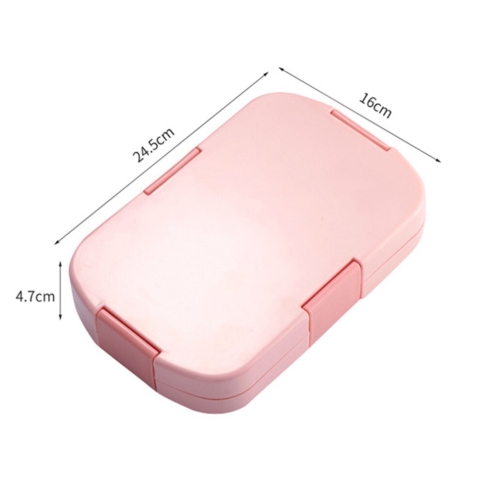 920ml matbokser av sunne materialer 6 bentobokser med gitter mikrobølgeovn, servise matoppbevaringsbeholder lunsjboks