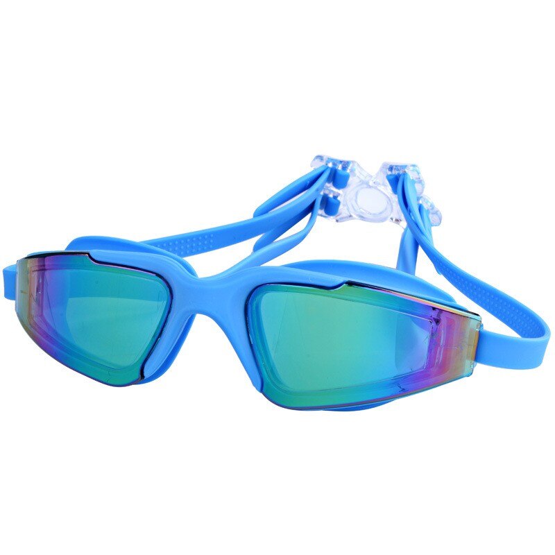 Elektroplating zwembril gekleurde zwembril waterdicht uv-bescherming anti-condens verstelbare zwembril voor volwassenen