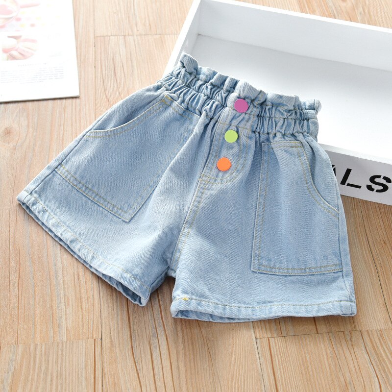 New Summer tinta unita bambini bambini neonati vestiti per ragazze pantaloncini di Jeans pantaloni per ragazze Jeans lunghi pentole lunghe per l&#39;autunno