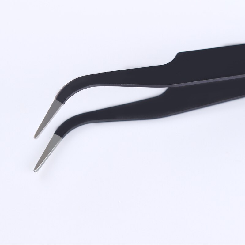 1 pc sorte buede pincet negle rhinsten picker værktøj til negle afprælning flydende tape øjenvippe tang nail art værktøjer