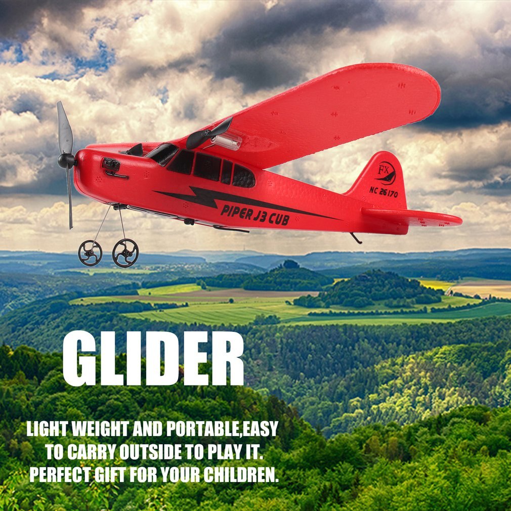 ! OCDAY FX803 Remote Control RC Plane Glider Aerodone Toy Children Audult 150m Foam Airplane Red Blue Battery Drones