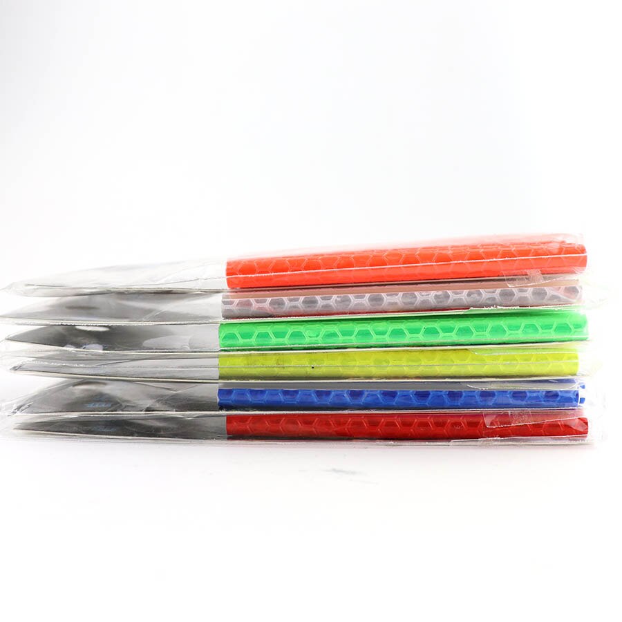 12Pcs Bicycle Mountain Bike Riding Wheel Rim Spoke Mount Clip Tube Warning Light Strip Reflector Reflective Outdoor 75mm