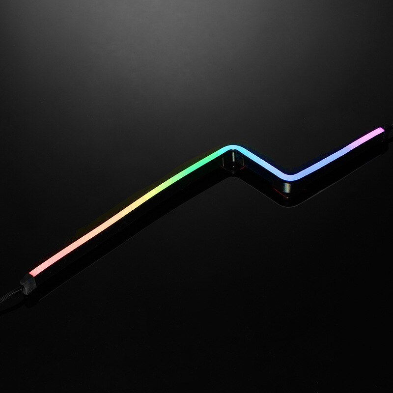 Combo lichtstrip argb neon computerbehuizing decoratie led strip 5v 3 pin licht header aura 400mm x 2 stuks