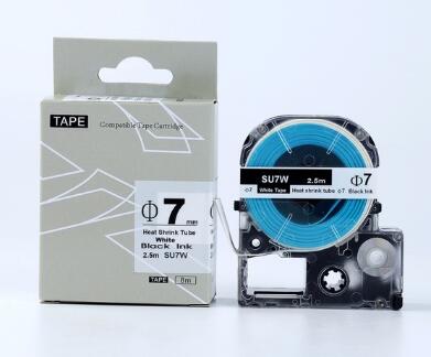 3PCS 7mm SU7W label tapes Black on White heat shri... – Vicedeal