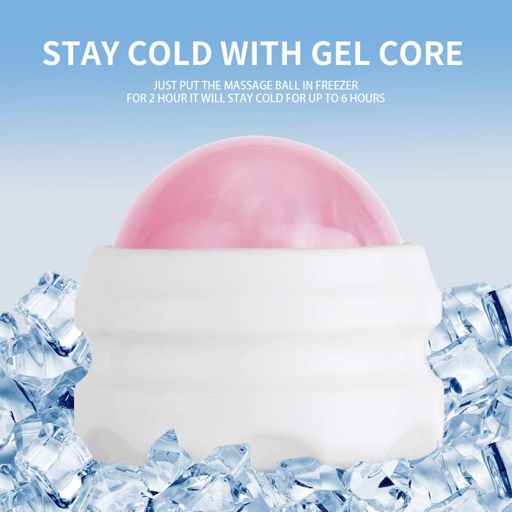 Massage Roller Ball &amp; Cold Therapy Rolling Gel Ball Deep Tissue Massage for Foot/Face/Back/Plantar Fasciitis/Muscle Fitness