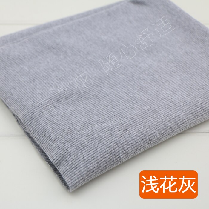 20X 100cm 2x2 Cotton knitted rib cuff fabric stretchy cotton fabric for DIY sewing clothing making accessories fabric
