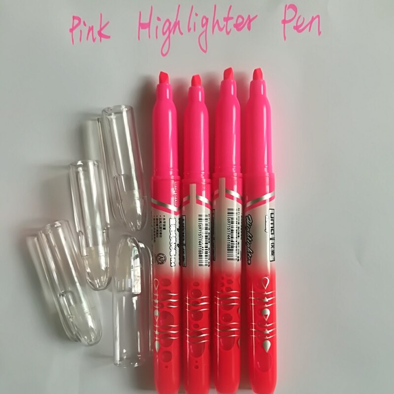 Stationery 4Pcs/set Highlighters Refillable Pastel Highlighter Pen Fluorescence Markers For Journaling School Office Supplies