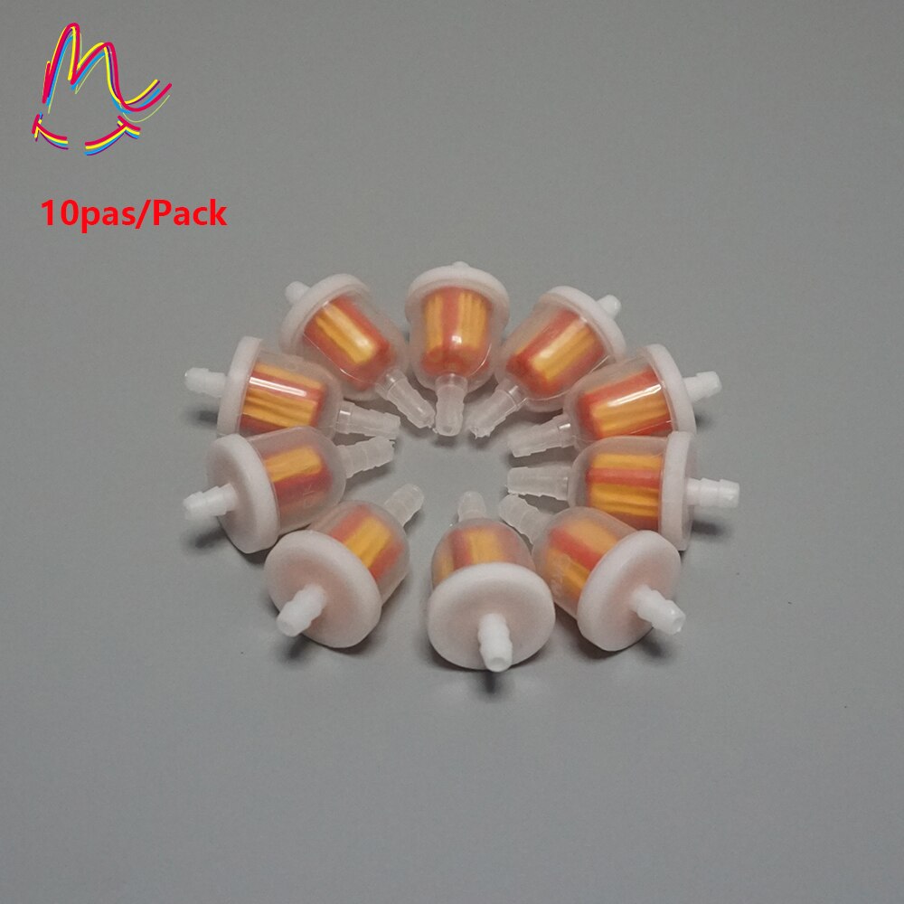 10pcs UNIVERSAL Plastic Inline Fuel Gas Filters Gas Fuel Filter 50 90 110 150 250 Chinese SCOOTER Go Kart ATV