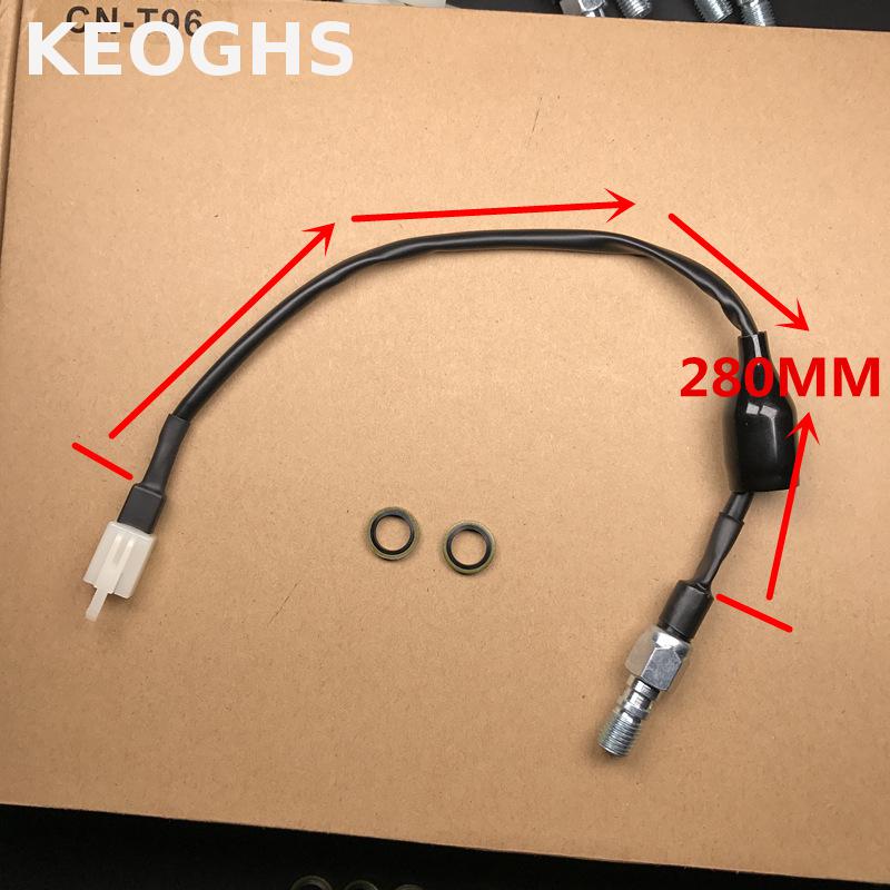 Keoghs motorsykkel hydraulisk bremselysbryter / idrostop / banjo bolt  m10*1.25mm til hovedbremsesylinder til honda yamaha suzuki