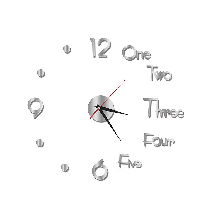 1 sztuk Diy 3D akrylowe nowoczesny projekt kwarcowy duże zegary ścienne lustro mechanizm naklejki Dom Lving dekoracja pokoju igły: small4