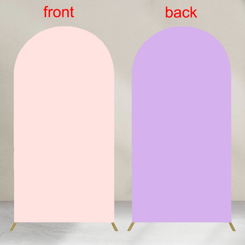 Double Sided Arch Backdrop Cover available in 15 colors Suitable for 4 different arch backdrop stands Made of elastic fabric: plum