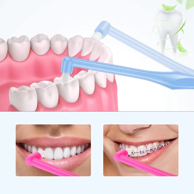 4 Stuks Orthodontische Tandenborstel Puntige Hoofd Zacht Haar Correctie Schoon Tanden Gap Floss Mondhygiëne Tanden Beugel Tandenborstels
