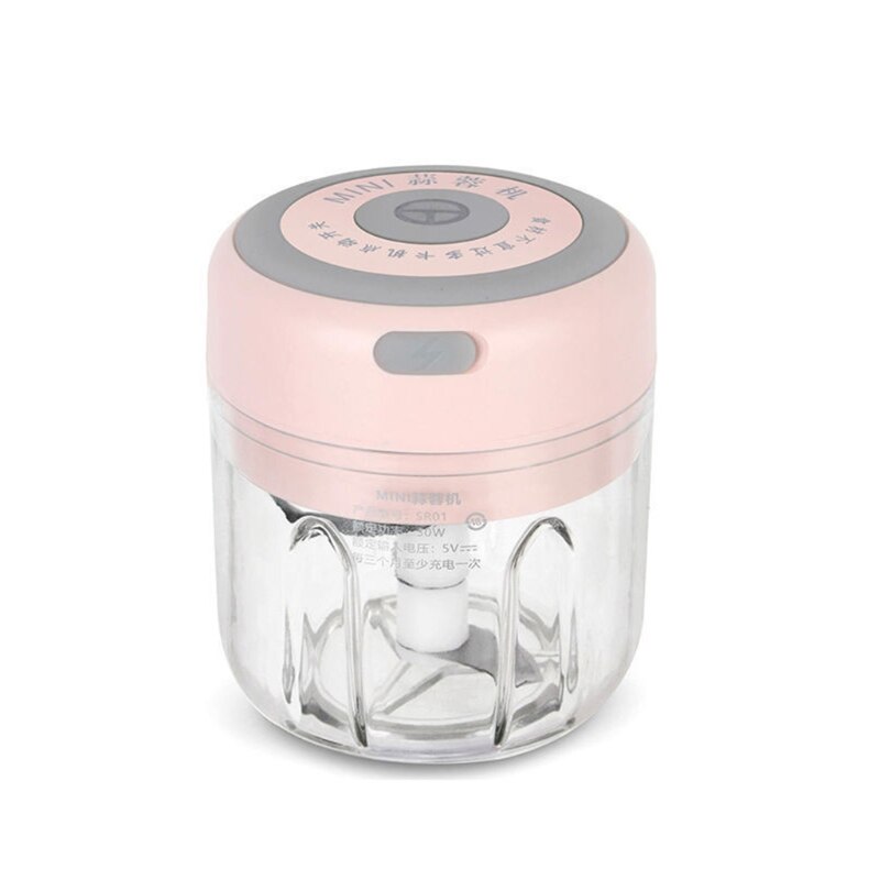 Electric Mini Garlic Press Mincer Food Chopper Processor for Pepper Vegetable Nuts Crushed Ginger Baby Food Maker: PK  250ML