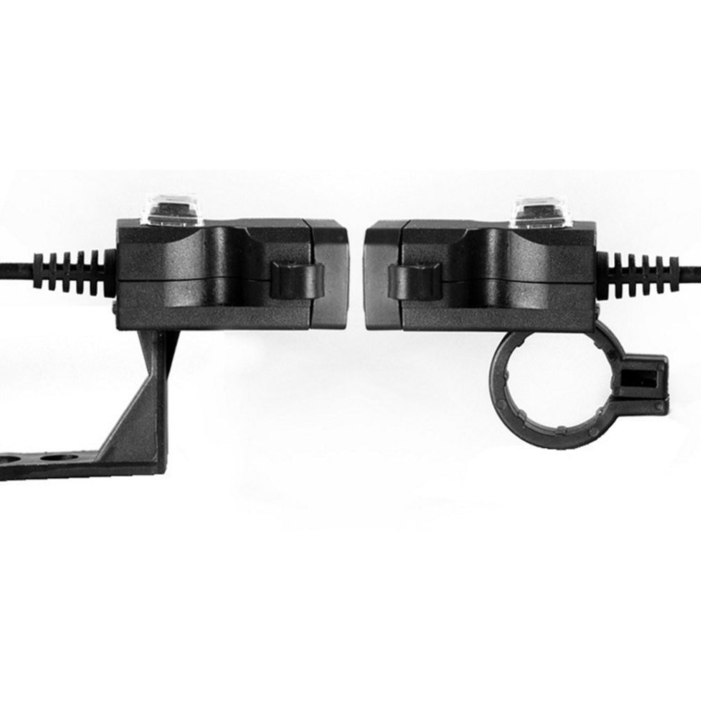 Dual USB Port 12V Waterproof Motorbike Motorcycle Handlebar Charger 5V 1A/2.1A Adapter Power Supply Socket for Phone Mobile