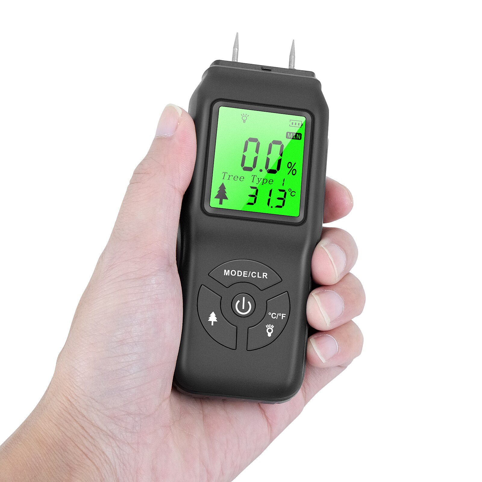 Digitale Hygrometer Vochtmeter Digitale Hout Vochtmeter 2-70% Houtbewerking Tester Meetinstrument