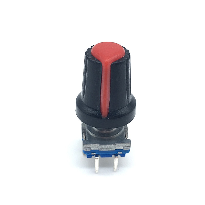 5sets Rotary encoder code schalter EC11 audio digital mit push button schalter 5Pin griff länge 15mm mit knopf