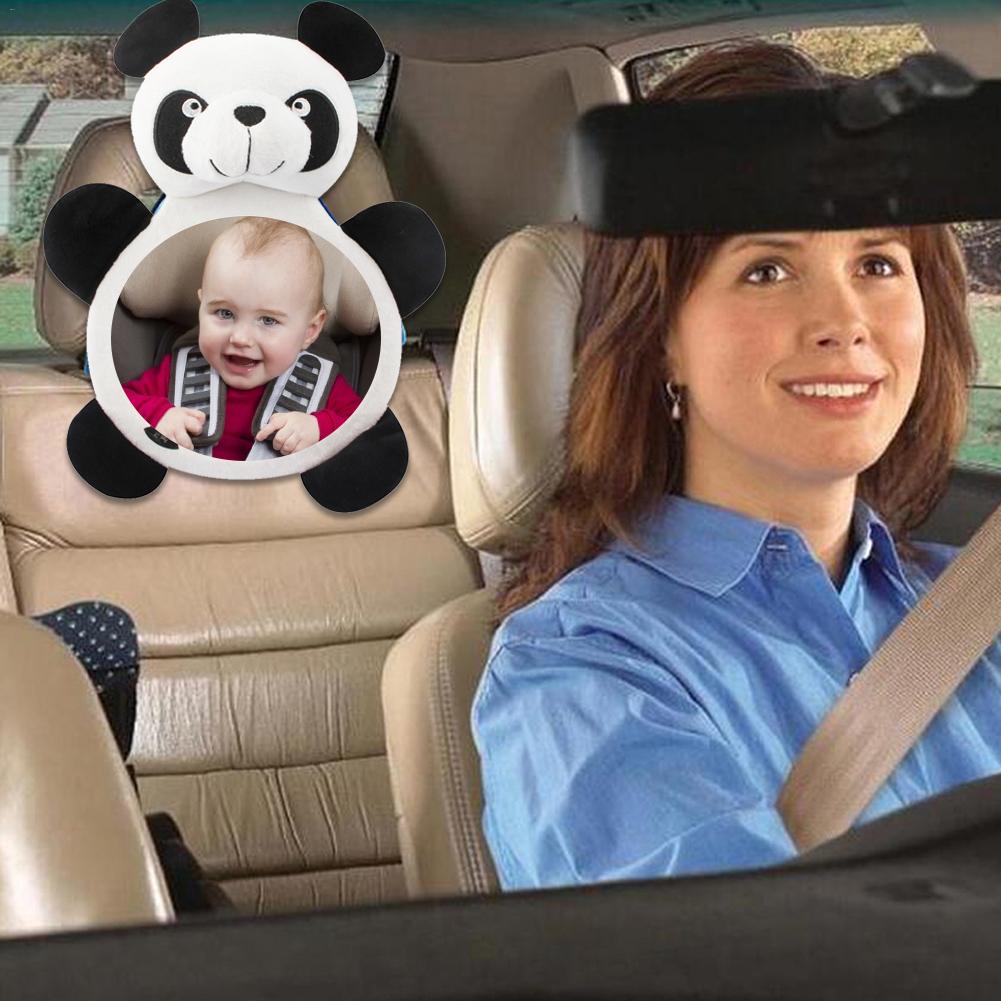 Panda Vormige Baby Auto Spiegel Auto Achterbank Veiligheid View Achter Ward Facin Interieur Baby Kids Monitor Reverse Veiligheid Zetels spiegel