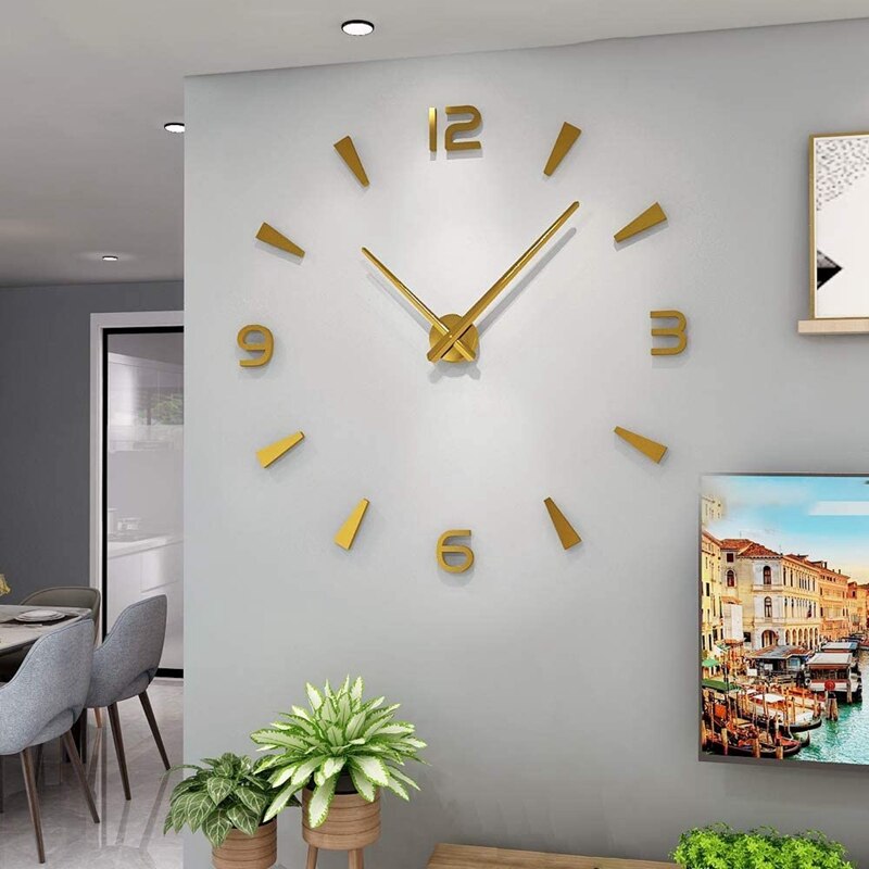 Reloj de pared grande 3D para decoración de – Grandado