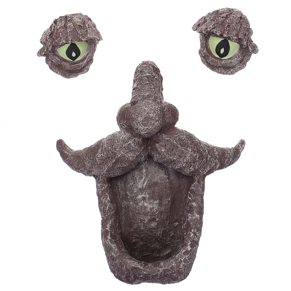 Smiling Old Man Face Tree Garden Yard Art Outdoor Tree Sculpture Tree Face Resin Statue Gardening Decoration