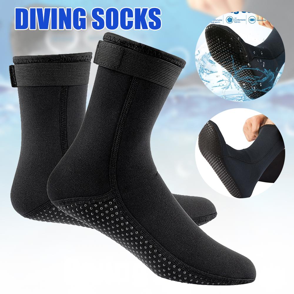 3mm Neoprene Diving Socks Boots Water Shoes Anti Slip Beach Warm Wetsuit Shoes Snorkel Surfing Swim Socks for Men Women