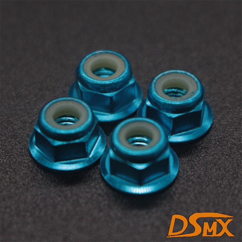 Hsp 102049 122049 nylonmutter  m4 02055 1/10 oppgraderingsdeler for 94102 94122 94123 94111 94108 94177 94106 94107 94188 94166: Blå