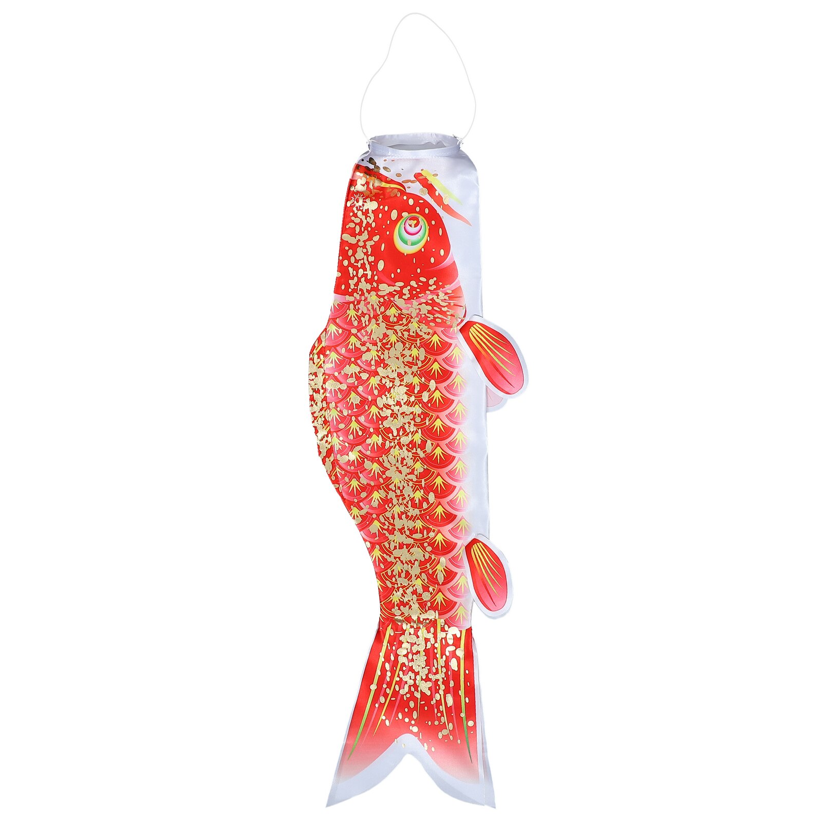 Japanese Carp Flag Decor Hanging Fish Flag Festival Layout Prop: Red