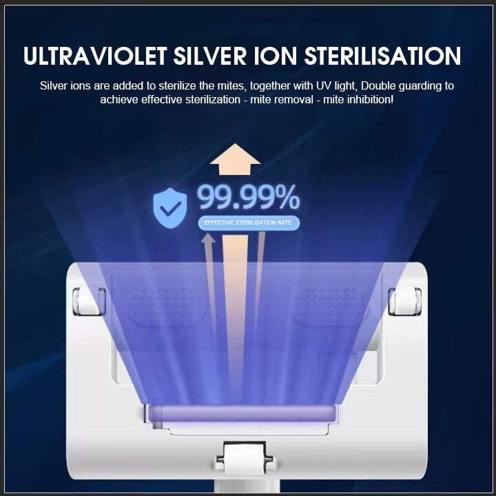 USB Rechargeable Mite Remover Brush for Bed Quilt Cold light acaricide disinfection Vacuum Cleaner 10000PA Suction