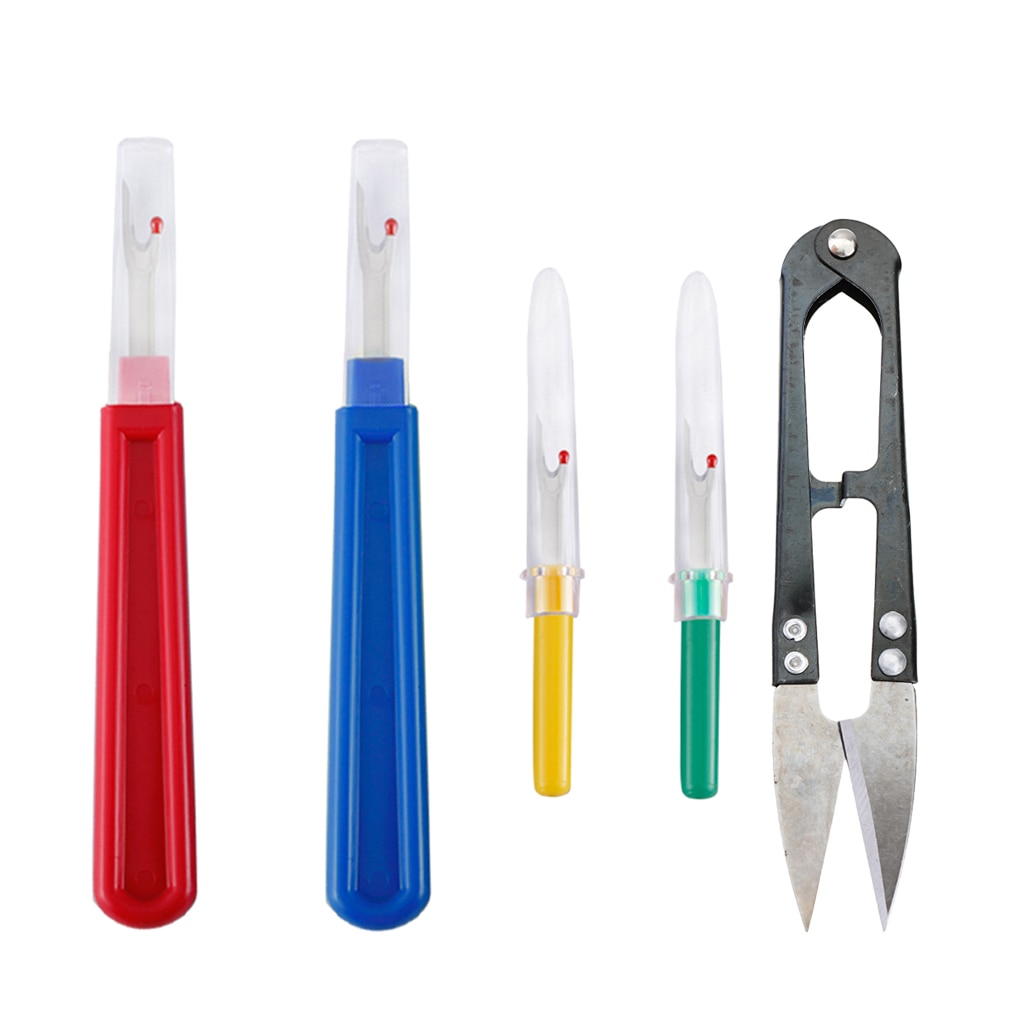 4pcs Seam Handy Ripper With Large Yarn Scissor Stitch Unpicker Cross Stitch Tool For Thread Cutting Sewing Ripper Thread Cutter