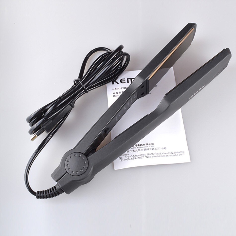 Kemei KM-329 profissional alisamento ferros elétrica barba alisador de cabelo ferro liso rápido aquecer KM-328 ferramentas estilo