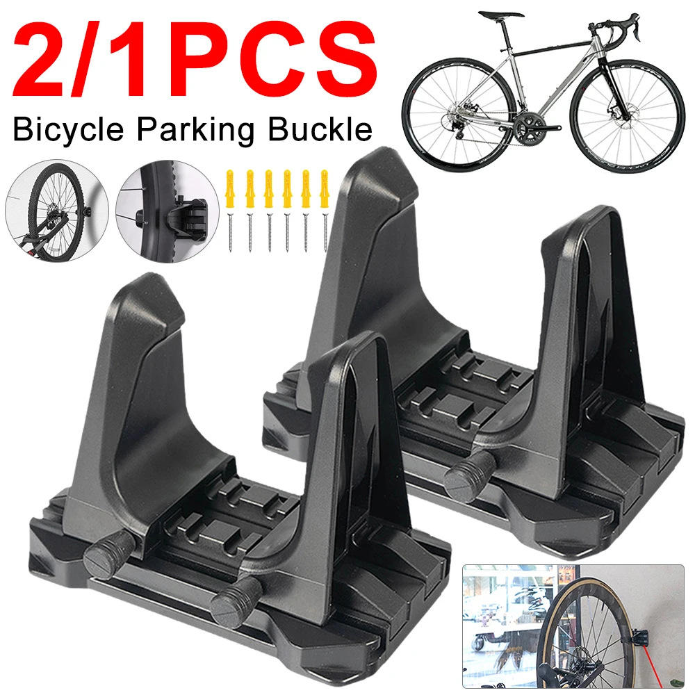 2/1 STKS Fiets Parkeren Gesp Verstelbare Weg Mountainbike Muurbevestiging Opslag Ondersteuning Ophanghaak Reparatie Stand Beugel Rack
