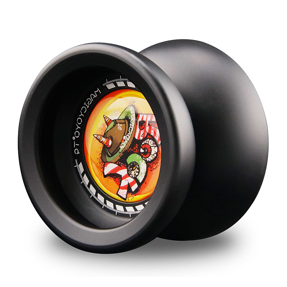 Magic Yoyo Professionele Speelgoed T9 Gepolijst Aluminium Responsieve Reageert Yoyo Bal Klassieke Spin Speelgoed Aankomst: Black