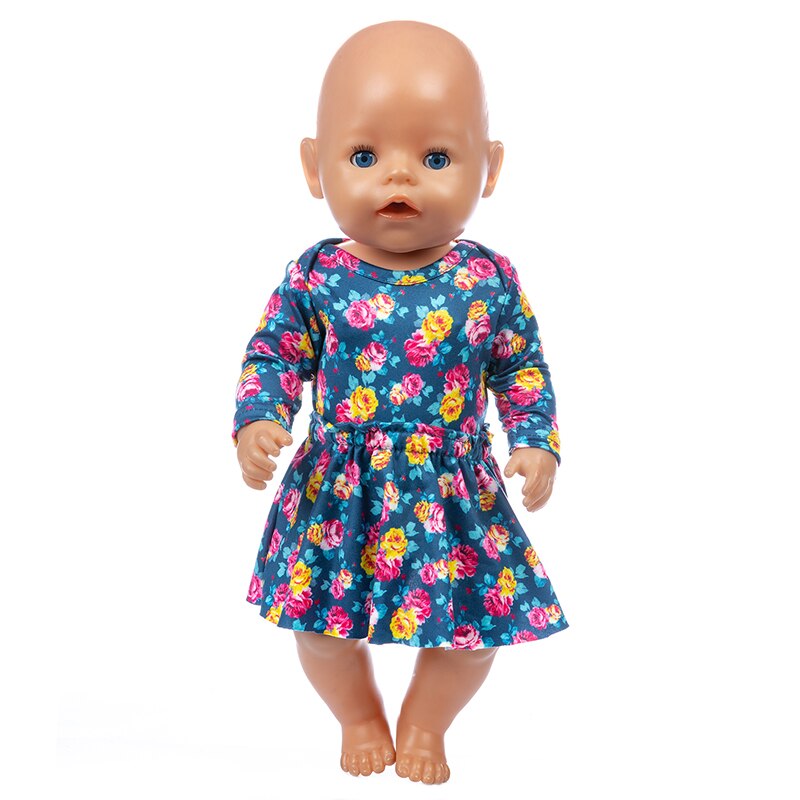 Born Baby Fit 18 pouces 43cm vêtements de poupée trois bleu lapin bleu lapin grenouille bleu Bea poupée accessoires pour bébé d'anniversaire