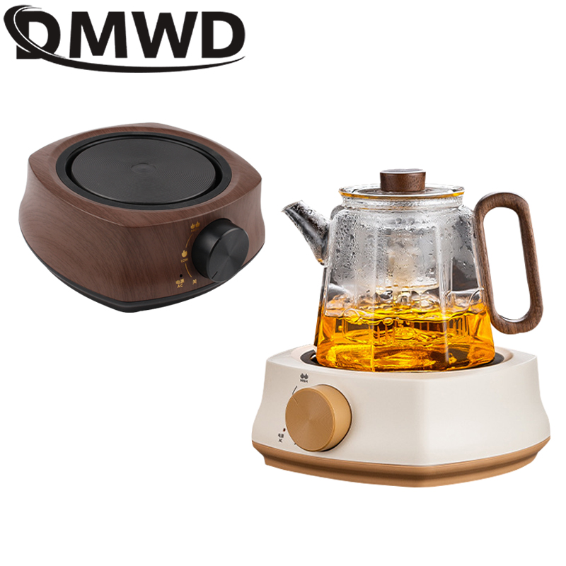 Dmwd mini elektrisk spis vattenkokare kokplatta 500w tekanna multifunktionell kaffe tevärmare värmeugn 220v