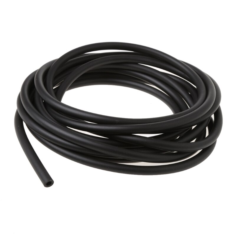 4mm Silicone Vacuum Tube Hose Silicon Tubing High Temperature 16.4ft 5M BLACK E7CA